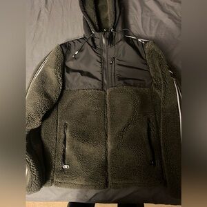 Calvin klein hooded fleece hybrid jacket